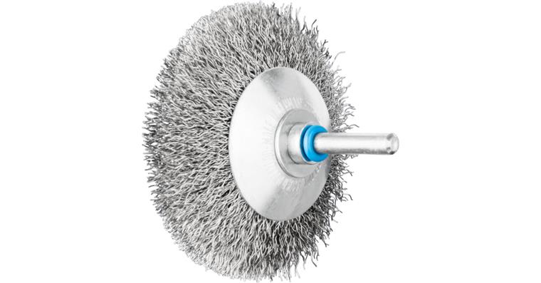 1001437397 tapered brush unknotted KBU 80x10 mm shaft 6 mm stainless steel wire 0.30