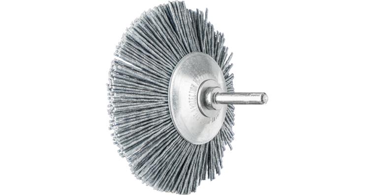 1001440144 tapered brush unknotted KBU diameter 95x10mm shaft 6mm SiC 1.10 grit 120