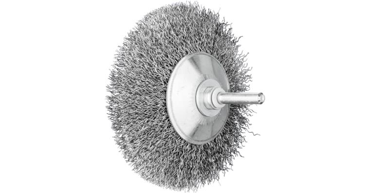 1001437182 tapered brush unknotted KBU diameter 95x10mm shaft 6 mm steel wire 0.30