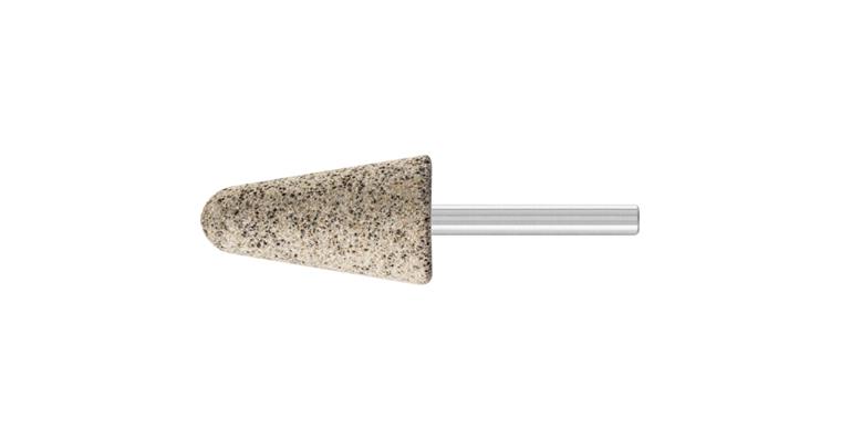 1001435307 INOX EDGE mounted point taper diameter 25x45mm shank 6mm A30 stainless steel