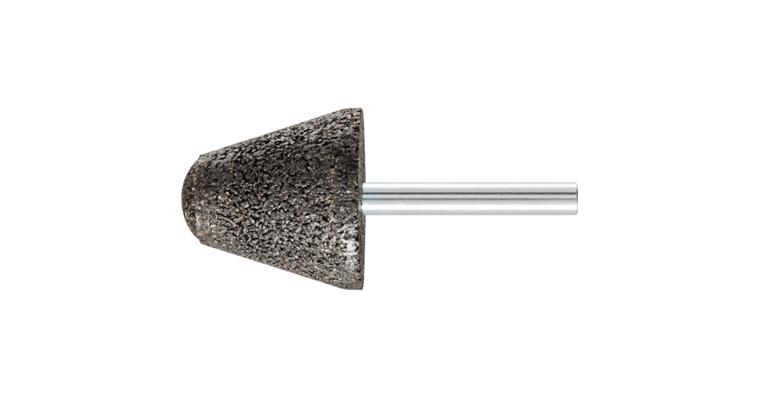 1001427218 INOX EDGE mounted point taper diameter 32x32mm shank 6mm A24 stainless steel