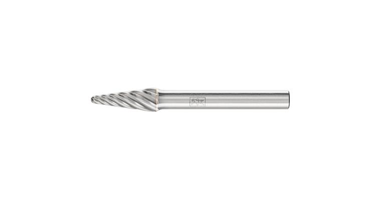 1001437512 carbide burr INOX round bend KEL diameter 08x20mm shank 6 mm