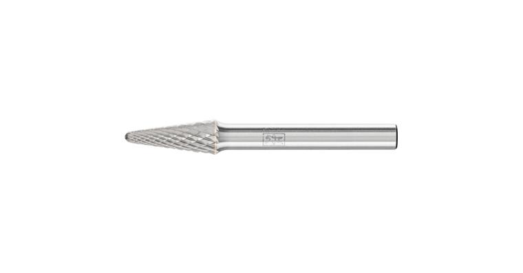 1001437515 carbide burr round bend KEL diameter 08x20mm shank 6 mm Z4