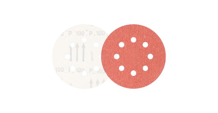1001434397 Universal corundum velcro disc KSS diameter 125 A100 8 suction holes