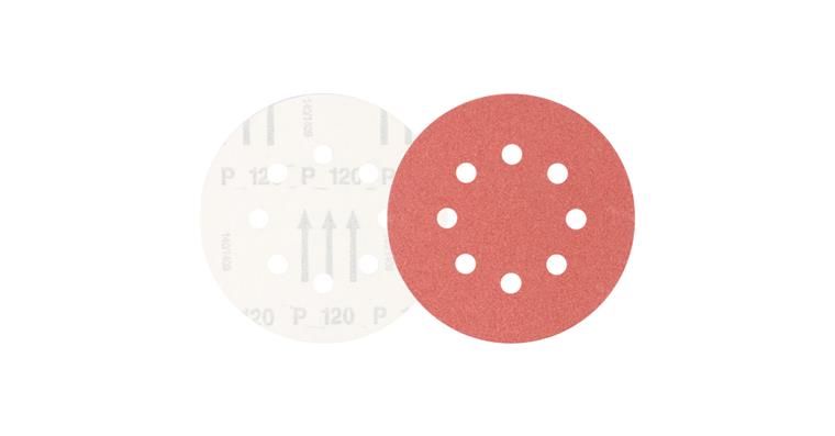 1001434398 Universal corundum velcro disc KSS diameter 125 A120 8 suction holes