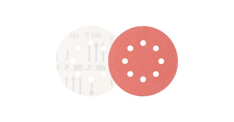 1001434400 Universal corundum velcro disc KSS diameter 125 A180 8 suction holes