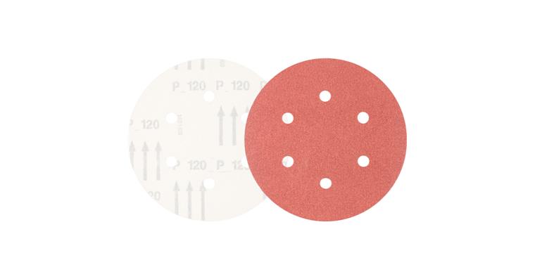 1001434408 Universal corundum velcro disk KSS diameter 150 A120 6 suction holes
