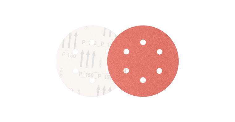 1001434409 Universal corundum velcro disc KSS diameter 150 A150 6 suction holes