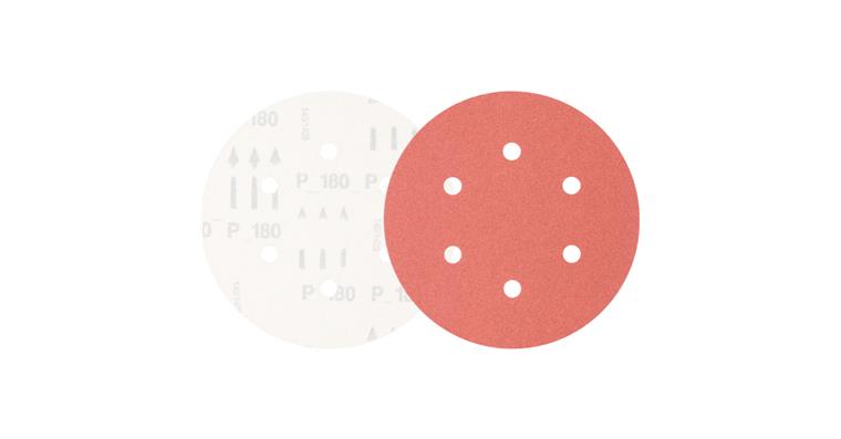 1001434410 universal corundum velcro disc KSS diameter 150 A180 6 suction holes