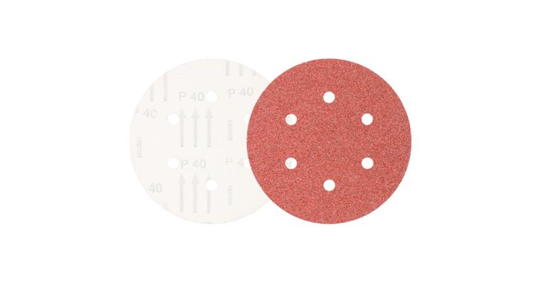 1001434404 Universal corundum velcro disk KSS diameter 150 A40 6 suction holes