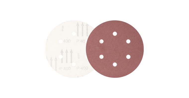 1001434413 Universal corundum velcro disk KSS diameter 150 A400 6 suction holes