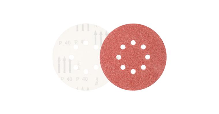 1001434879 Universal corundum velcro disk KSS diameter 150 A40 8 suction holes