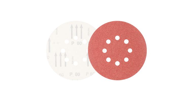 1001434881 Universal corundum velcro disc KSS diameter 150 A80 8 suction holes