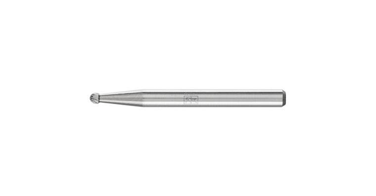 1001437533 carbide burr ball nose KUD diameter 02x1.5 mm shank 3 mm Z5