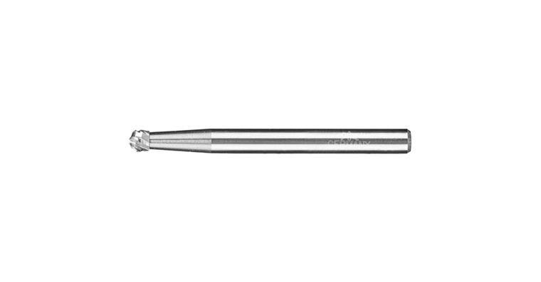 1001438029 carbide burr ball nose KUD diameter 03x02 mm shank 3 mm TITANIUM