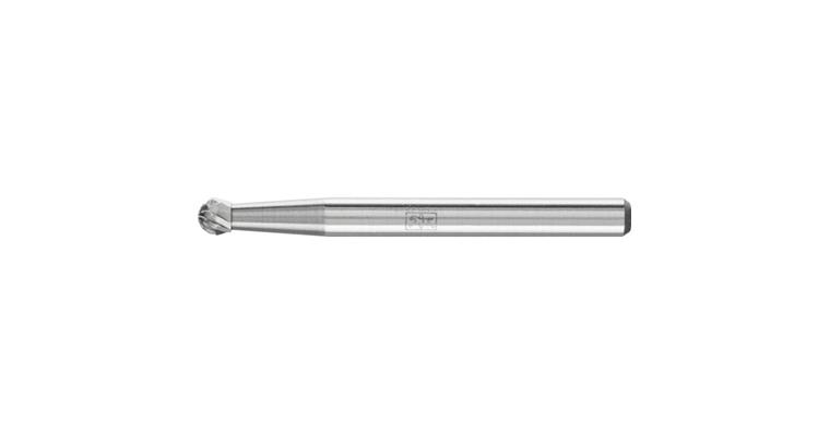 1044258101 carbide burr ball nose KUD diameter 03x02 mm shank 3 mm Z4 fine