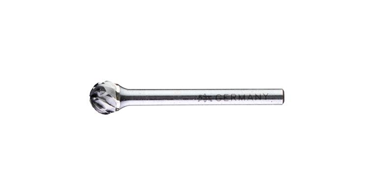 1001441539 carbide burr ALLROUND ball end mill KUD diameter 06x05 mm shank 3 mm