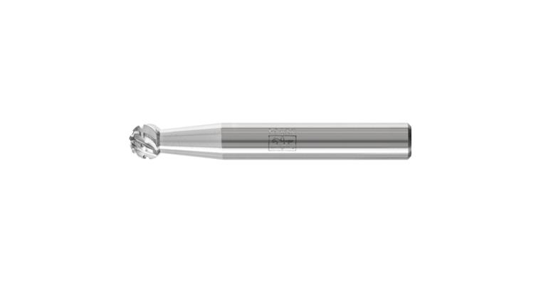 1001437949 carbide burr ball nose KUD diameter 06x05 mm shank 6 mm TITANIUM