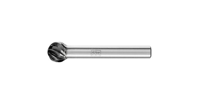 1001440769 carbide burr INOX ball nose KUD diameter 10x09mm shank 6mm HICOAT