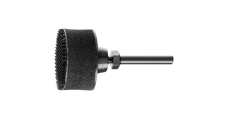 1043193101 POLINOX Holder for non-woven marbling discs Velcro 40 mm shaft 6 mm