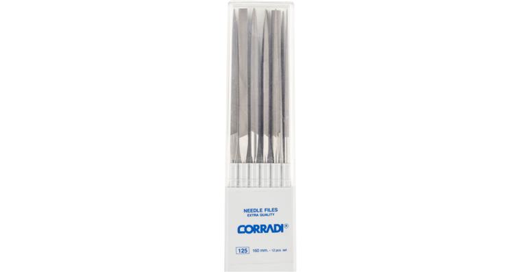 1041516102 precision needle file set 12-piece plastic box 160mm Swiss cut 1