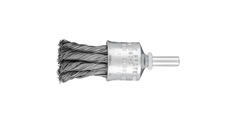 1001437385 brush knotted PBG diameter 23 mm shaft 6 mm steel wire 0.35 mm