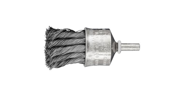1001437389 brush knotted PBG diameter 30 mm shaft 6 mm steel wire 0.25 mm