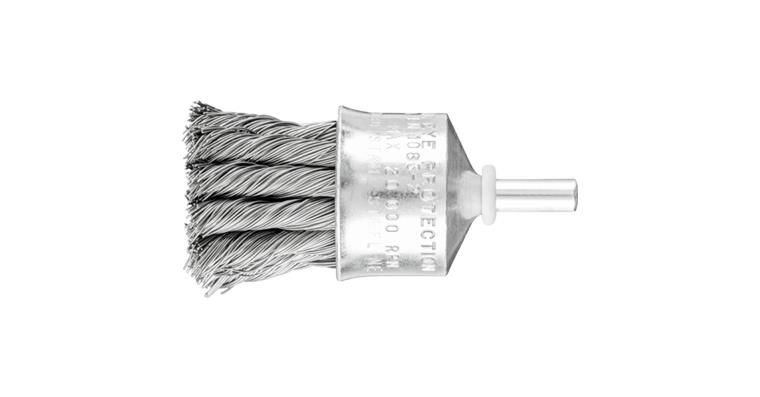 1001434120 POS brush knotted PBG diameter 30mm shaft 6mm steel wire 0.35