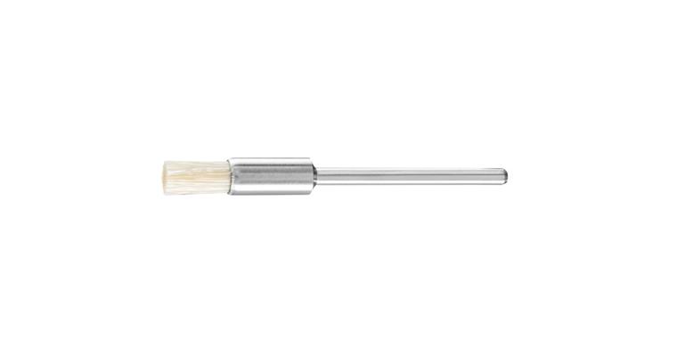 1001440079 miniature brush PBU diameter 5mm shaft 2.34 white pig bristle