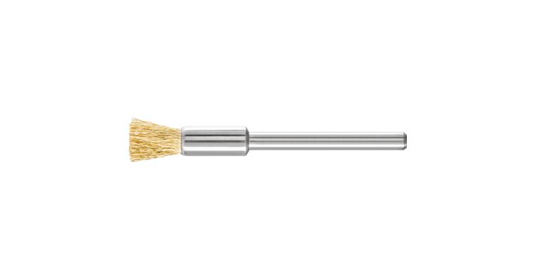 1001440086 miniature brush PBU diameter 5 mm shaft 3 mm brass wire 0.10