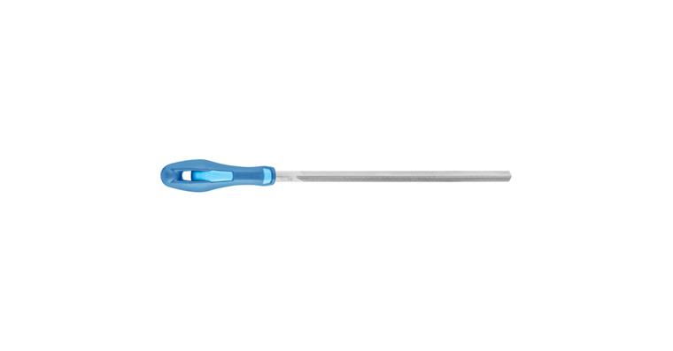 1001433876 fine saw file with handle triangular 110mm cut 2 universal for sharpening