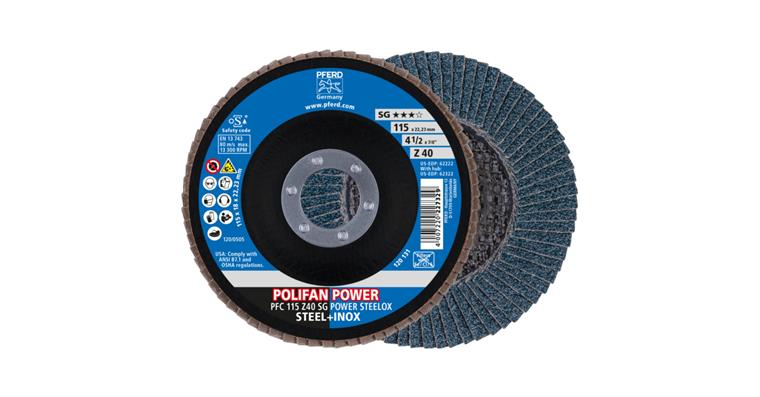 1043789101 POLIFAN POWER serrated lock washer PFC 115x22.23 mm conical Z40 SG STEELOX steel