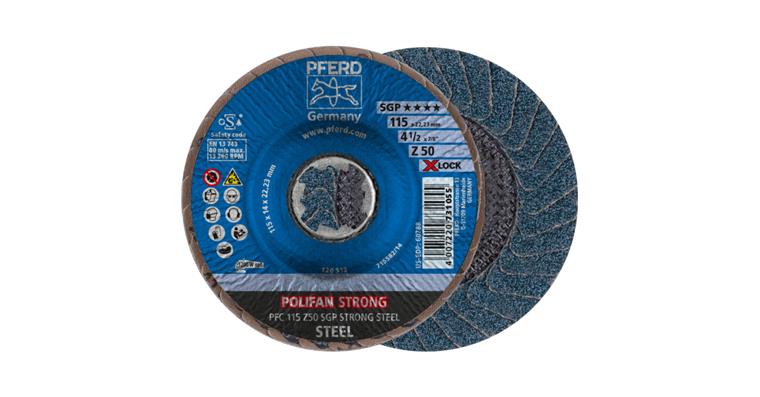 1001440688 POLIFAN STRONG flap disc PFC 115 mm X-LOCK conical Z50 SGP STEEL