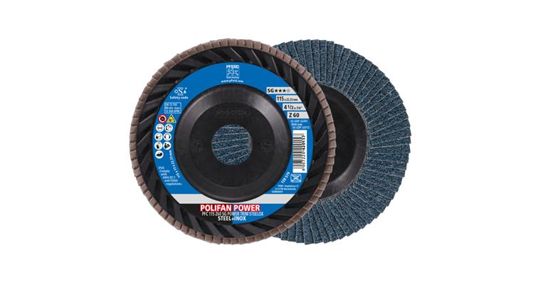 1001441965 POLIFAN POWER flap disc PFC 115x22.23 mm conical Z60 TRIM