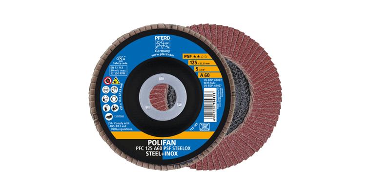 1001429390 POLIFAN serrated lock washer PFC 125x22.23 mm conical A60 line PSF STEELOX steel