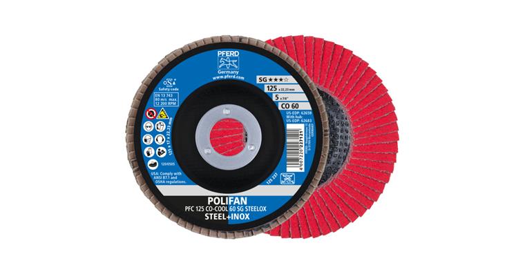 1001436836 POLIFAN serrated lock washer PFC 125x22.23 mm conical CO-COOL 60 SG STEELOX steel