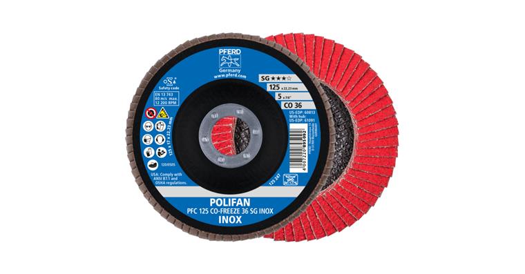 1043753301 POLIFAN serrated lock washer PFC 125x22.23 mm conical CO-FREEZE 36 SG INOX