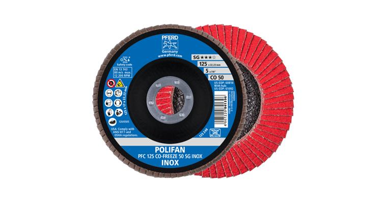 1043753302 POLIFAN serrated lock washer PFC 125x22.23 mm conical CO-FREEZE 50 SG INOX