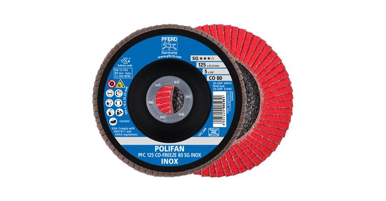 1043753303 POLIFAN serrated lock washer PFC 125x22.23 mm conical CO-FREEZE 80 SG INOX
