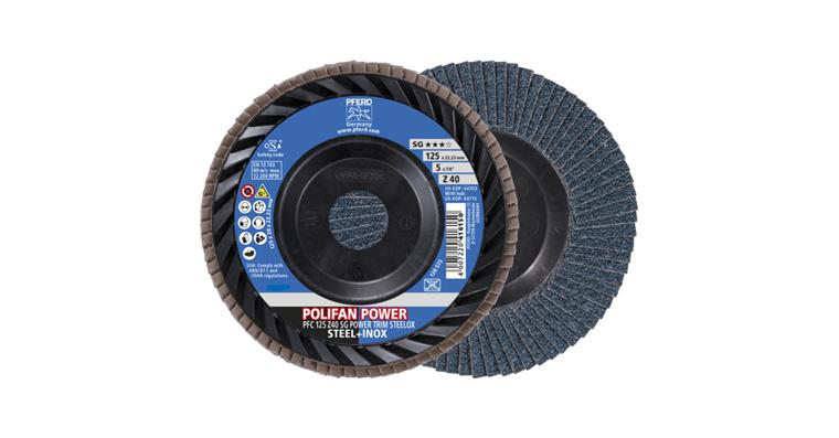 1001441997 POLIFAN POWER flap disc PFC 125x22.23 mm conical Z40 TRIM