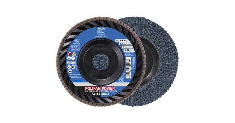 1001441967 POLIFAN POWER flap disc PFC 125x22.23 mm conical Z60 TRIM