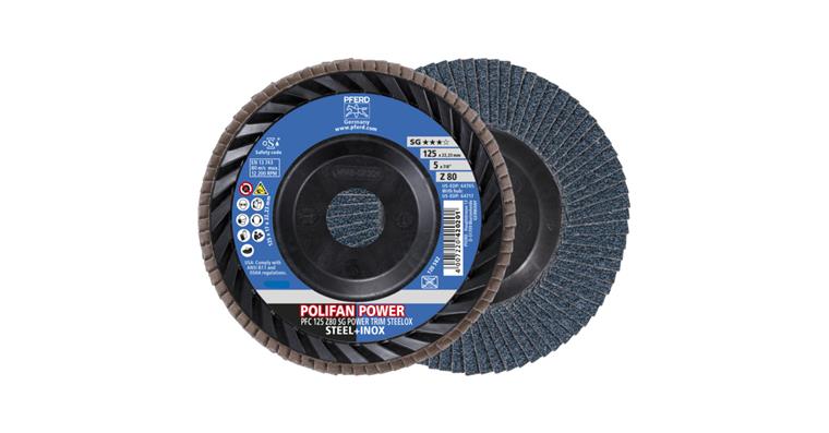 1001441968 POLIFAN POWER flap disc PFC 125x22.23 mm conical Z80 TRIM