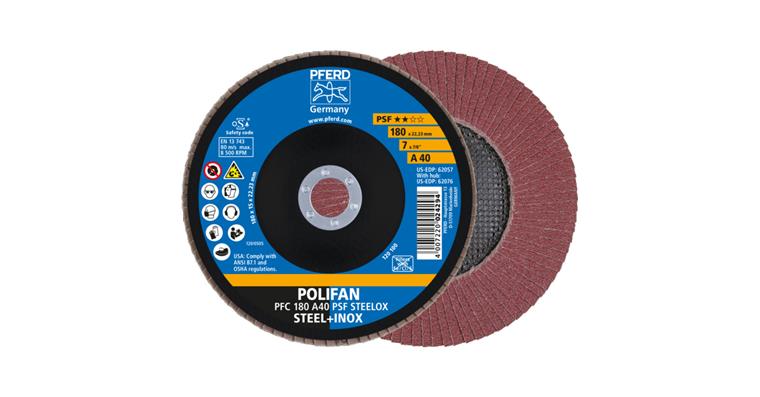 1001429388 POLIFAN serrated lock washer PFC 180x22.23 mm conical A40 line PSF STEELOX steel