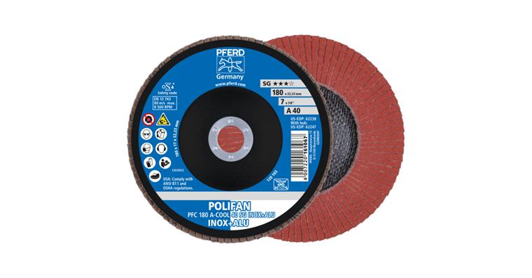 1001429398 POLIFAN serrated lock washer PFC 180x22.23 mm conical A-COOL 40 SG INOX ALU