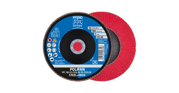 1001435128 POLIFAN serrated lock washer PFC 180x22.23 mm conical CO-COOL 40 SG STEELOX steel