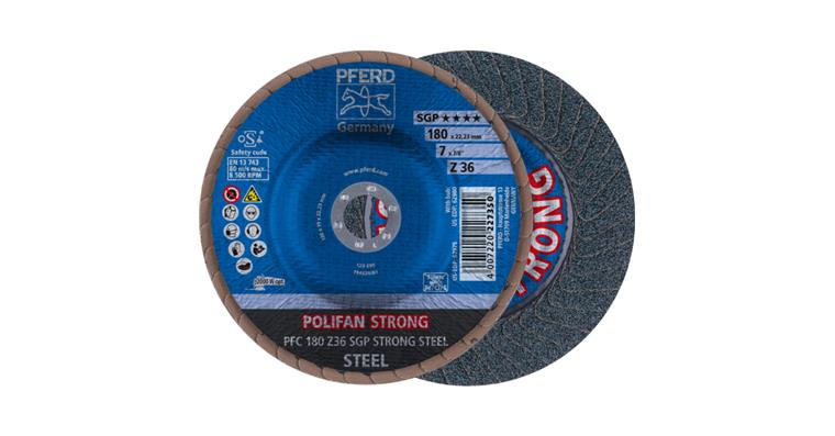 1001437076 POLIFAN STRONG serrated lock washer PFC 180x22.23 mm conical Z36 line SGP STEEL