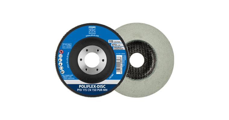 1001433687 Poliflex Disc PFD diameter 115x14mm bore 22.23 PUR medium hard SIC150
