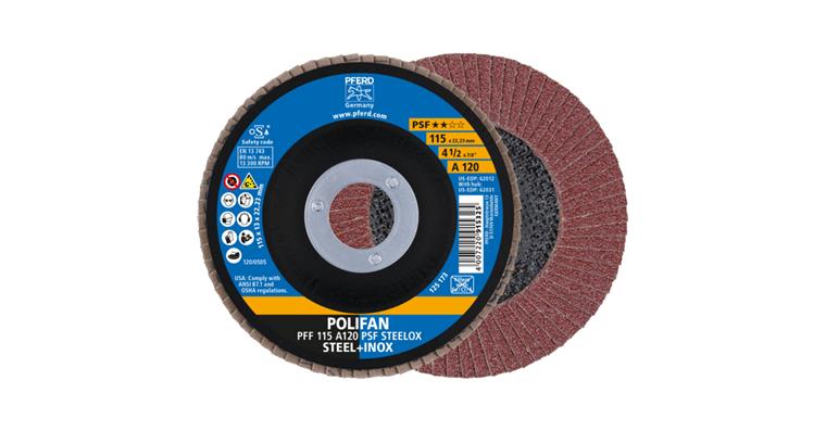 1001433937 POLIFAN serrated lock washer PFF 115x22.23 mm flat A120 line PSF STEELOX steel