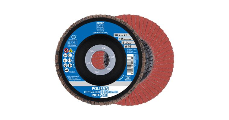 1043768101 POLIFAN serrated lock washer PFF 115x22.23 mm flat A-COOL 40 line SG INOX ALU