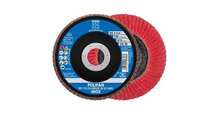 1001440654 POLIFAN serrated lock washer PFF 115x22.23 mm flat CO-FREEZE 36 line SG INOX